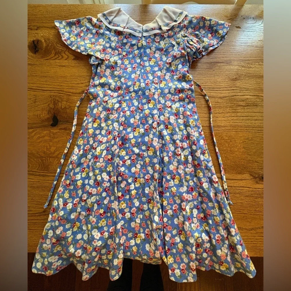 Vintage Ruth of Carolina floral girls dress- size 7